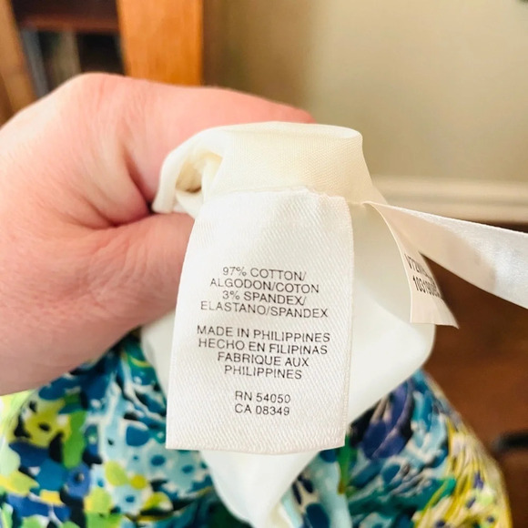 Nine West women’s plus sleeveless dress pockets wedding guest SZ 20W blue green - Picture 10 of 11